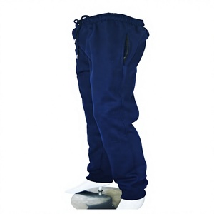 <b>Men</b> <b>Navy</b> Lightweight Fleece <b>Jogger</b> Trousers Soft Warm Breathable Track Pants Elastic Cuff Waist Casual Gym Training Running Cold - Product Image 1