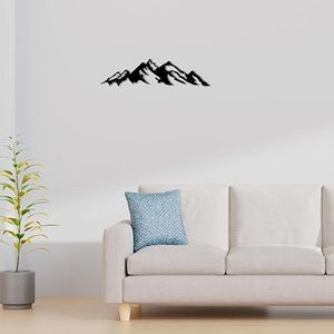Vinilo Decorativo Minimalista de Montaña, Arte Escénico Cortado con Láser para Decoración de Pared en Hogar u Oficina, Forma Irregular, Pieza Única - Product Image 4