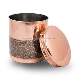 Urne métallique commémorative en cuivre pour cendres humaines - Product Image 2