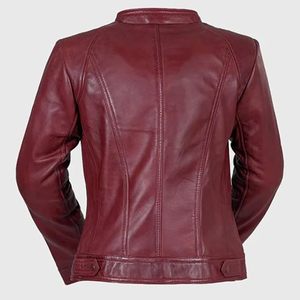 <b>Women</b> Sheep Skin OEM <b>Jacket</b> Winter Zipper <b>Jacket</b> with Breathable Viscose Satin Lining <b>Jacket</b> Manufacturer Whole Sellers Pakistan - Product Image 2