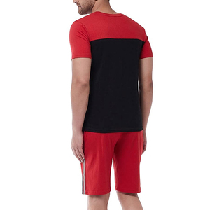Ensembles d'été décontractés pour hommes en gros : T-shirt à manches courtes et short, ensemble uni, vêtements de marque pour hommes, ensembles d'été pour hommes - Product Image 2