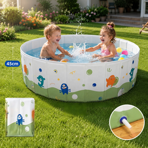 <span class=keywords><strong>Piscina</strong></span> Plegable Personalizada para Niños, <span class=keywords><strong>Piscina</strong></span> Portátil de PVC con Paredes Rígidas, Fácil de Instalar, Múltiples Tamaños 90cm/120cm/160cm*45cm - Product Image 4