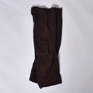 Pantalones de Nieve Marrones de Alto Rendimiento con Diseño Cargo, Forro Cálido, Cintura Ajustable y Bolsillos con Cremallera, Parte Inferior Ajustada - Product Image 1