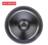 Subwoofer Profesional Sweton de 18 Pulgadas y 3600W, Sistema de Bajos con Reflector de Bajos, Carcasa de Aluminio Fundido a Presión