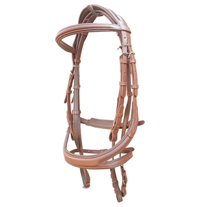 Handmade Leather English Style Horse Bridle Browband Customizable Color & Size 2x3x2m Custom Packaging Accessory - Product Image 4