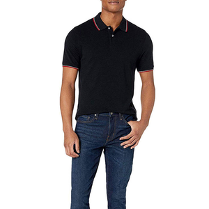 Suéter de Punto Tipo Polo para Hombre, Casual, de Manga Corta, Transpirable, con Decoración de Botones, para Verano, 100% Algodón - Product Image 3