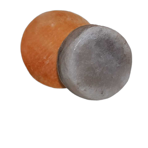 Lampe au sel de l'Himalaya écologique fait à la main amélioration spirituelle de haute qualité artisanat naturel pour la méditation couleur naturelle - Product Image 1