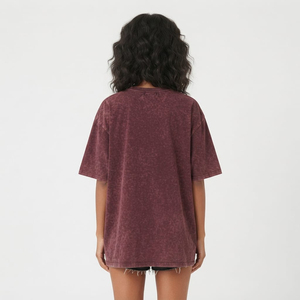 Camiseta Oversize Estilo Streetwear con Lavado Ácido para Mujer, Camisetas Vintage, Camisetas Holgadas de Lujo Casuales para Chicas - Product Image 6