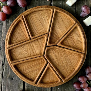 premium acacia wood serving <b>tray</b> for hotel with handles handmade acacia wooden <b>tray</b> for <b>snacks</b> rustic style eco friendly - Product Image 5