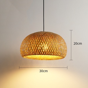 Tropical Style Ceiling Pendant Rattan Lamp Shape for Decoration Multifunction Design and Size Factory in Vietnam - Product Image 5