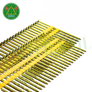 Clous en acier Timber Pro 3'' x 0.120, 4000 pièces, tête ronde, tige lisse, revêtement jaune, pour le travail du bois, Vietnam - Product Image 4