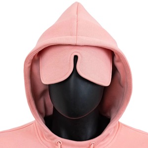 Nouveau design – Sweat à capuche oversize pour homme, confortable pour l'hiver et les voyages, avec poche pour masque de nuit intégré, en molleton de coton 500 g/m² - Product Image 3