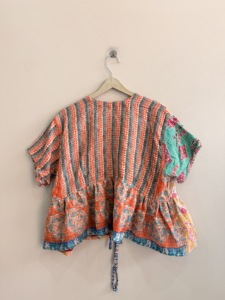 เสื้อฮิปปี้สไตล์กันตะทำมือขายส่งจำนวนมาก เสื้อโบฮีเมียนลายชนเผ่าวินเทจ - Product Image 3