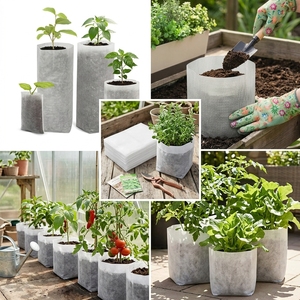 Seedling Plant Grow Bags Non-woven Nursery Fabric Seeding Grow Bags for Plants Home Garden Overseas Exim Tamil Nadu India - Product Image 4