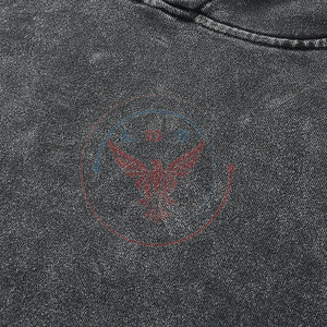 New Arrival Hot Sale Acid Wash Hoodies Wholesale Custom Design Cotton <b>Blended</b> Acid Wash Hoodies For Men - Product Image 6