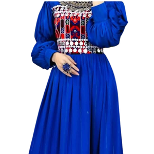 <b>Top</b> Selling Pashtun Afghani Embroidery Dress Bridal Fashion Printing Nuristan Kabul maxi long Females Kuchi Dresses Breathable - Product Image 2
