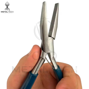 Hair Extension 7 Flat-Tip Fusion Bond Tool with Textured Grip Teeth, Bead & Keratin Extension Install and Removal <b>Clamp</b> - Product Image 5