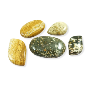 Cabochons en Jaspe Océanique Naturel, Pierres Précieuses en Vrac de Formes et Tailles Variées pour la Fabrication de Bijoux, Lot à Vendre - Product Image 3