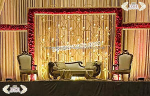 ผนังเทียนโลหะกำแพงเทียนโลหะสำหรับงานแต่งงานในสหรัฐอเมริกาเอเชียงานแต่งงานฉากหลังเทียนผนังสหรัฐอเมริกาแคนาดาแต่งงานเวที - Product Image 6