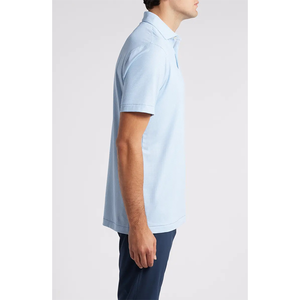 Camisas <span class=keywords><strong>Polo</strong></span> de Golf de Manga Corta para Hombre, Color <span class=keywords><strong>Azul</strong></span> Claro, Personalizadas con Logotipo, de Verano, Alta Calidad, 100% Poliéster, Transpirables, de Secado Rápido, Casuales - Product Image 3