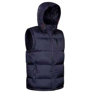 Chaleco Acolchado Delgado Personalizado para Hombre, Gris Oscuro Mate, Sin Mangas, Cortavientos, con Bolsillos Delanteros y Logotipo, Abrigo Cálido, Venta al por Mayor a Granel - Product Image 6