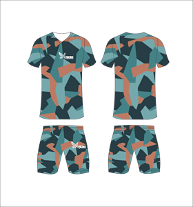 Conjunto de Uniforme de Fútbol Sublimado Personalizado, Patrón de Puntos en Degradado Rojo y Negro, Transpirable, de Secado Rápido, para Hombres y Niños - Product Image 3