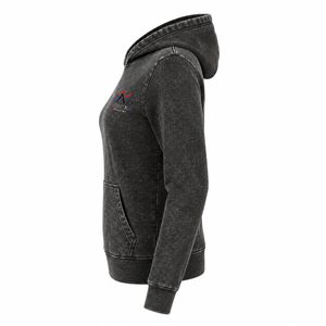 Sweat à capuche délavé pour femme en coton doux, finition vintage, intérieur polaire, capuche ajustable, poche kangourou, style décontracté - Product Image 4