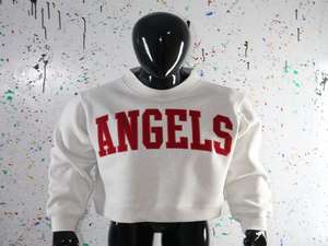 Sudadera ANGELS WHITE con cuello alto, 100% rojo, con apliques bordados, cuello ancho, hilos finos - Product Image 2