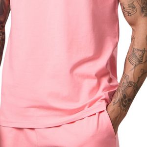 Men’s Pink Active Training T Shirt Short Sleeve Lightweight Breathable Running Fitness Workout Gym Casual Sportswear Tee - Product Image 3