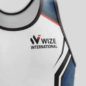 WIZE INTERNATIONAL Men's <b>Weightlifting</b> <b>Singlet</b> Sublimation Print Spandex Polyester Sweat-Wicking Gym Wear Adult Size - Product Image 5