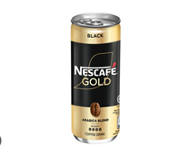 Nes Gold 240ml Kaleng Kopi Instan Hitam Robusta Arabica Rasa Krim Cokelat Premium Lembut Siap Minum Malaysia