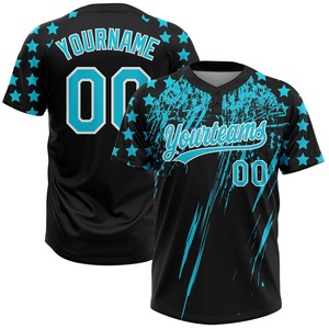 Jersey de Softbol de Alta Calidad, Ropa de Equipo Personalizada, Impresión por Sublimación, 100% Poliéster, Proveedor de Ropa Deportiva OEM ODM - Product Image 1