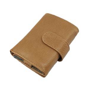 Indian Exporter Genuine Leather Card Holders <b>Metal</b> Men's <b>Wallets</b> Pop-up RFID Coin Zipper Pocket Low Cost Wholesale Gifting Pack - Product Image 6