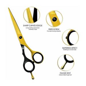 Ciseaux de coiffure professionnels Morje Surgical MS-TS-0002, lame affûtée en acier inoxydable, pour droitiers, taille moyenne, en acier inoxydable - Product Image 3