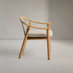 Sillas de Comedor Modernas para Jardín, Sillas de Cocina de Cuerda, Muebles Nórdicos para Hotel y Restaurante, Silla de Comedor de Diseño en Madera Natural - Product Image 4