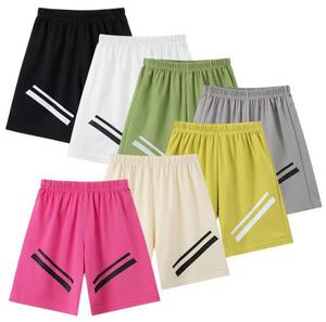 Men's Quick Dry Sport <b>Shorts</b> with Solid Mid Waist Elastic Waist Bermuda Length Cotton <b>Woven</b> Button Fly Front Logo Casual Style - Product Image 4