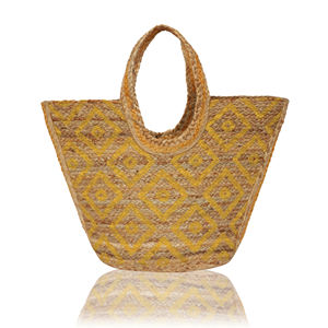 Nouveauté 2026 : Sac en jute élégant fait main au crochet de Jaipur, grand sac de plage et de courses écologique, sac à main traditionnel indien - Product Image 1