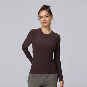 Ropa Deportiva con Logotipo Personalizado, Camiseta sin Mangas para Mujer, Último Diseño, Camisetas Deportivas de Manga Larga para Mujer, Camisetas Elegantes de Verano para Gimnasio, Yoga y Actividades - Product Image 1