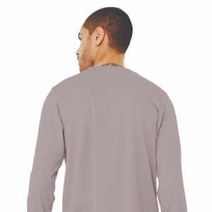 T-shirt Homme Slim Fit Manches Longues en Coton Doux Personnalisable avec Logo – Vêtements de Haute Qualité en Gros - Product Image 6