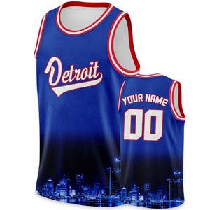 Maillots de basketball personnalisés 2026 – Impression sérigraphique, respirants, manches courtes, polyester/coton, impression de nom personnalisée, maillot vierge - Product Image 3