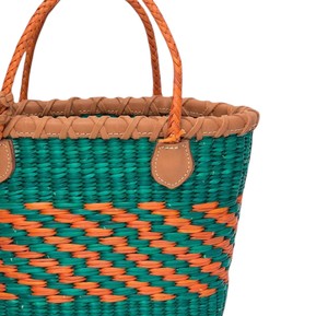 Custom Tassels Seagrass <b>Handbags</b> Woven Bag Luxury Leather Handle Fashion Women Straw Hand Bag Eco Friendly <b>Summer</b> Tote OEM - Product Image 3