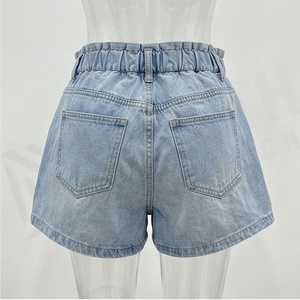 Heavy <b>Work</b> Casual Denim Shorts Colorful Floral Embroidery Womens Summer Loose <b>Jeans</b> Custom Quality Customized Color Fit - Product Image 2