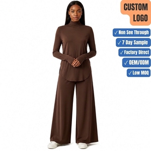 Conjunto Deportivo de Yoga para Mujer, Color Sólido, Manga Larga, Corte Regular, Transpirable, Secado Rápido, UPF50+ - Product Image 1