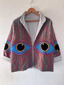 Chaqueta Suzani de Terciopelo 100% Algodón Hecha a Mano, al Mejor Precio al por Mayor, Transpirable, de Secado Rápido, Ecológica y Acolchada para Otoño e Invierno - Product Image 3