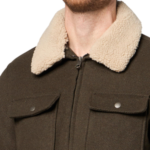 Wholesale Custom Designed Adults Size Wool Jackets In Low MOQ New Arrival Lightweight Men Wool Jacket For Winter Wear - Product Image 3