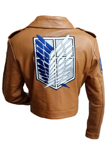 <b>Brown</b> Genuine <b>Leather</b> Waterproof Breathable Cropped <b>Jacket</b> for <b>Women</b> Casual Motorcycle Biker <b>Jacket</b> with Big Front Pockets - Product Image 5
