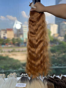 Extensions de cheveux vierges en vrac de Hanoi, Vietnam, décolorées toutes couleurs, pointes pleines, prix d'usine, livraison rapide - Product Image 4