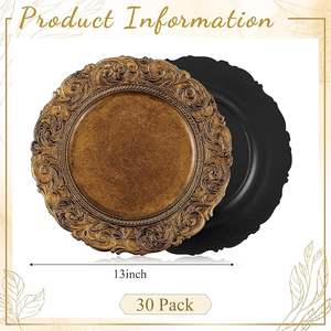 Assiette de Présentation en Plastique Premium – Base Élégante et Durable pour la Décoration de Table de Mariage et de Fête - Product Image 2