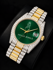 Premium Quality Luxury Antique Fashion Quartz Stainless Steel Analog <b>Watch</b> with Moissanite Diamond Iced Sale <b>Waterproof</b> - Product Image 4