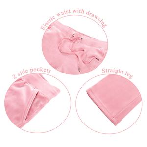 Chándal de invierno de talla grande Fitness Zip Up Velvet Sweat Suit Unisex Mujer Conjunto de 2 piezas Velour Sweat Suit para mujer - Product Image 5